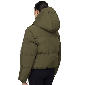 Ventes en gros de vestes longues en duvet matelassé pour femmes, de haute qualité, décontractées, d'hiver, épaisses, légères, avec logo, faciles à porter, chaudes, streetwear - Product Image 3