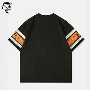 Venta al por mayor de los hombres de alta calidad de lavado en seco camiseta personalizada DTF Impresión digital Drop Shoulder Jersey con ajuste regular - Product Image 3