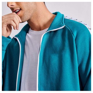 Conjunto Deportivo Personalizado para Hombre, Chándal con Costuras Laterales, Impresión de Logotipo, Cremallera, Informal, para Gimnasio y Entrenamiento, 100% Algodón - Product Image 5