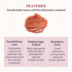 Skinfood STRAWBERRY SUGAR FOOD MASK 120g Mascarilla facial coreana para el cuidado de la piel Lavar con etiqueta privada personalizada - Product Image 3