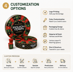 Boîte cadeau de Noël réutilisable avec 24 compartiments pour bonbons, chocolats, bijoux et promotions – Calendrier de l'Avent à tourner - Product Image 6