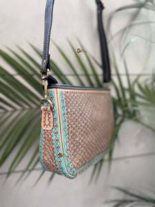 Bolso de hombro de cuero con cremallera bordada, bolso de hombro de cuero con herramientas manuales, elegante, impermeable, ligero, para mujer, novedad, gran oferta - Product Image 3