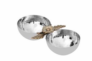 Bols de service décoratifs de qualité supérieure pour la maison et le restaurant 2 avec poignée florale feuillue attachée fabriqués à partir de matériaux de haute qualité en vrac - Product Image 4