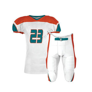 ชุดอเมริกันฟุตบอลของผู้ชายมาใหม่ระบายอากาศได้ดีแห้งเร็วคุณภาพสูงสำหรับผู้ใหญ่กำหนดเองป้องกันแบคทีเรีย - Product Image 3