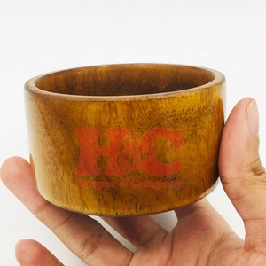 Nuevo Tazón para Afeitar de Madera Sostenible, Hecho a Mano, Profesional, de Primera Calidad, con Empaque Personalizado con Logotipo - Product Image 1