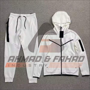 Personnalisé 66% Coton 34% Polyester Logo Hommes Full Zip Teech Fleese Pull À Capuche Ensemble 3 Panneaux Mode Imprime Hommes Pull - Product Image 6