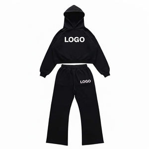 Survêtement personnalisé avec impression DTF, tissu lourd 100% coton, streetwear unisexe - Product Image 5