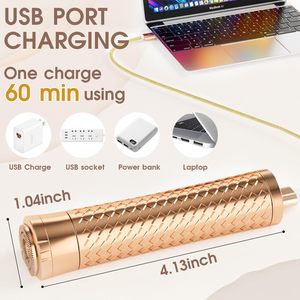 Rasoir électrique pour femme amélioré pour l'épilation du visage, rechargeable, indolore, alimentation USB pour les lèvres, les bras et les poils de pêche - Product Image 1