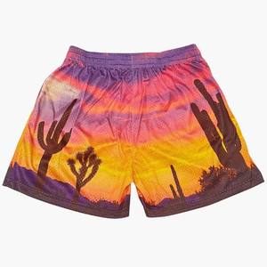 กางเกงขาสั้นตาข่ายสำหรับออกกำลังกายเล่นฟิตเนสพิมพ์ลายสำหรับผู้ชายกางเกงขาสั้นเล่นกีฬาสไตล์สตรีท - Product Image 6