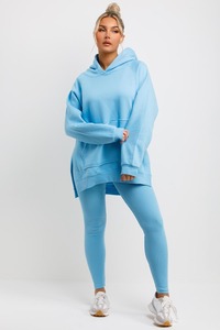 Sweat-shirt à capuche court en molleton brossé pour femme, personnalisé, à manches longues, coupe ample, avec cordon de serrage, décontracté, vêtement féminin - Product Image 4
