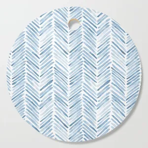 Tabla de cortar de mármol personalizada para el hogar Diseño de Cubiertos de tendencia única Cocina de corte de logotipo personalizado de madera completamente esmaltada - Product Image 4