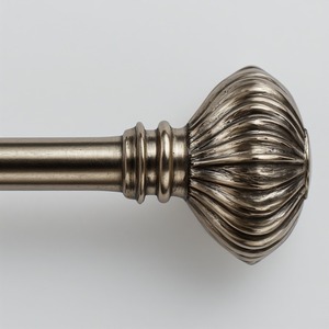 Poteau de rideau simple Horizon chaud fabriqué avec un ton poli brun offrant une apparence confortable, une force et un naturel - Product Image 6