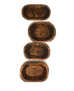 Bol à pâte décoratif en bois pour la décoration intérieure Bol de pièce maîtresse unique Bol carré en bois d'acacia de 6 par 6 par 3 pouces - Product Image 1