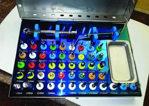 Kit de 50 instruments chirurgicaux pour implants dentaires, dilatateur osseux, perceuse manuelle, clé, cylindre en acier inoxydable, réutilisable, CE Dogmatic - Product Image 2