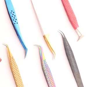 แหนบต่อขนตาปลอมทำจากวัสดุโลหะบางเก็บได้แม้ในกล่องขนาด0.07มม. 0.03ละเอียดอ่อนตามต้องการ - Product Image 5