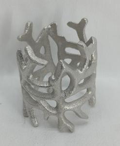 Argent Lilly Fleur Conception Partie Table Décoration Accessoires En Aluminium Moulé Porte-Serviette Anneaux Dîner Serviette Serviette Anneaux - Product Image 4