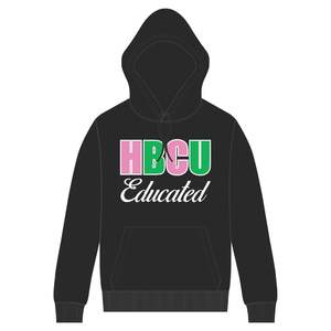 เสื้อฮู้ดสวมหัวสีดำผู้หญิง hbcu ได้รับการศึกษาชุดเสื้อมีฮู้ดแบบสวมหัวกระทะแอฟริกันผ้ากำมะหยี่และปักลายเสื้อผ้าสำหรับชีวิตชาวกรีกออกแบบได้ตามต้องการ - Product Image 2
