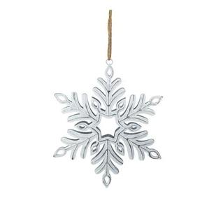 Adorno colgante de Navidad Metal Aluminio Copo de nieve Níquel Decoración de árbol de Navidad Alta calidad - Product Image 4