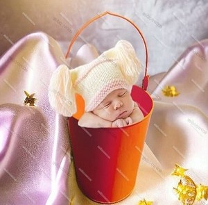 ถังเหล็กสำหรับเด็กแรกเกิด, ถังเหล็กโบราณสำหรับเด็กผู้ชายอุปกรณ์สำหรับถ่ายภาพตะกร้าโลหะสำหรับถ่ายภาพเด็กแรกเกิด - Product Image 3