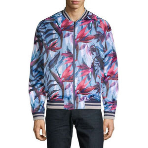 OEM Service Custom Logo Unisex <b>Zip</b>-<b>up</b> Winter Bomber <b>Jacket</b> For Men Baseball Style Windproof Nylon Material Men's <b>Jackets</b> - Product Image 2