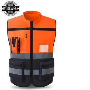 Chaleco de Seguridad Reflectante de Alta Visibilidad, Chaleco de Trabajo de Seguridad Personalizado con Múltiples Bolsillos, Chaleco de Seguridad Reflectante de Alta Visibilidad para Hombre - Product Image 2