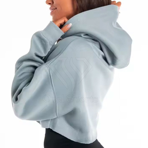 Las Mejores Sudaderas Cortas Deportivas de Invierno para Mujer, Hechas a Medida, Ropa de Gimnasio y Entrenamiento, Fabricantes Pakistaníes de Sudaderas con Capucha para Gimnasio - Product Image 3