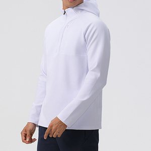 Ensemble de survêtement pour homme avec fermeture éclair sur le devant, tissu thermique texturé respirant, produit haut de gamme pour les vêtements de plein air et les vêtements de sport, survêtements pour homme - Product Image 4