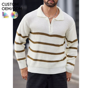 Custom Knitwear <b>Pullover</b> <b>for</b> <b>Men</b> OEM ODM Breathable Cotton Knitted Winter 12GG <b>for</b> Casual Business & Retail Supply - Product Image 1
