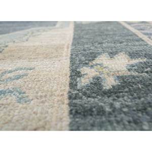 Alfombra de Lana Afgana Azul Tomillo Hecha a Mano para Sala de Estar con Medallón, Alfombra Rectangular para Pasillo con Patrones Abstractos, Modelo Lsea-1003 - Product Image 3