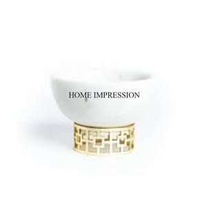 Fourniture directe d'usine de créateurs uniques les plus fantaisistes, marbre blanc de haute qualité, aspect attrayant, fourniture de bols de vaisselle - Product Image 5