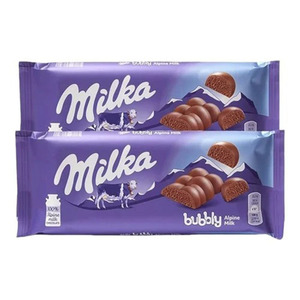 ขนมทำจากนมรังผึ้งมีไส้ช็อกโกแลต Milkaa แบบแซนด์วิชนมเฮเซลนัท100กรัมขนมรสช็อกโกแลตนมแสนอร่อย - Product Image 2