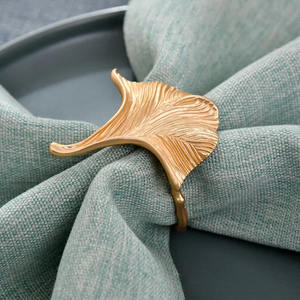 Anneaux de serviette en métal martelé en cuivre pour décorations de table de dîner de fête d'événement de mariage porte-serviettes ronds - Product Image 5