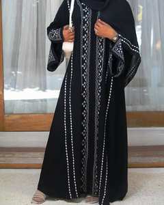 Islamic Elegant Modest Women's Traditional Muslim Clothing Beautiful Fancy Embroidered <b>Abayas</b> Style Kaftan Formal Dubai - Product Image 2