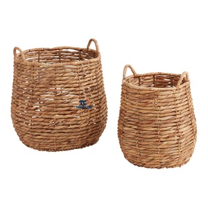 Panier de rangement en bambou naturel jacinthe d'eau fabriqué à la main, de haute qualité et à bas prix Fabriqué au Vietnam - Product Image 3