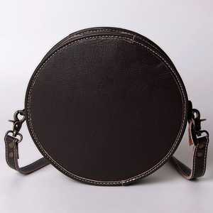 Bolso de cantimplora de estilo bohemio hecho a mano, diseño antiguo Vintage, forro de piel de vaca, cierre de cremallera, borla de correa ajustable - Product Image 3