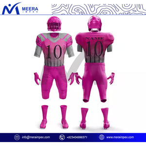 ชุดเครื่องแบบอเมริกันฟุตบอลผู้ชายแบบสั่งทำชุดเสื้อกีฬาแห้งเร็วระบายอากาศได้ชุดทีมสโมสรแข่งขันขายส่ง - Product Image 2