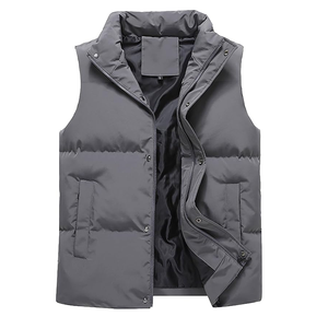 Gilet matelassé Gilet en duvet Gilet plus chaud pour hommes Gilet matelassé d'hiver Vestes sans manches Vêtements d'extérieur Gilet sans manches - Product Image 4
