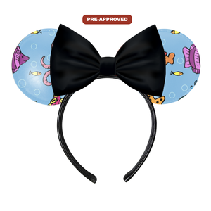 Diadema de Vinilo Negra Personalizable DIY, Crea Tu Propio Diseño de Pez Tropical, Regalo de Moda Infantil, Diadema Pintable, Actividad Creativa - Product Image 1