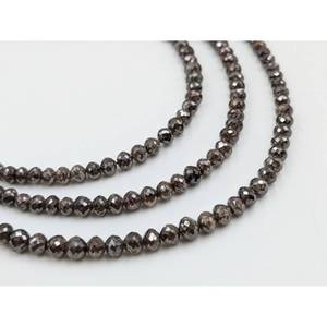 Diamants champagne facettés 100 % naturels de haute qualité, perles rondes de 3 à 4,5 mm, excellente collection de diamants champagne - Product Image 1