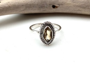 Estilo bohemio 925 plata esterlina citrino anillo de piedras preciosas joyería hecha a mano anillo de plata joyería para mujer regalo de boda para ella - Product Image 3