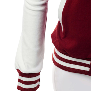 2025 New Fashion Coat Women Cropped Varsity Jacket Leather Sleeves Comfortable and Breathable Crop Jackets - Product Image 6
