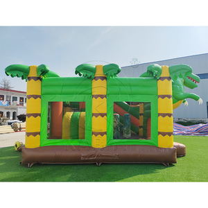 Castillo Inflable con Tobogán Temático de Dinosaurios, de Grado Comercial, en PVC, Parque de Dinosaurios, Casa de Brinco Portátil para Niños - Product Image 3