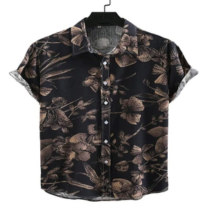 Logo personnalisé de créateur, chemise décontractée à boutons, fabricant, Pakistan, Polyester imprimé, chemise pour hommes - Product Image 1