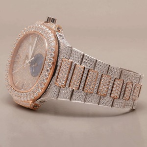 Nouvelle vente tendance Montre-bracelet en acier inoxydable à quartz avec diamants en moissanite Mode masculine Hip Hop Bijoux de luxe de créateur - Product Image 6