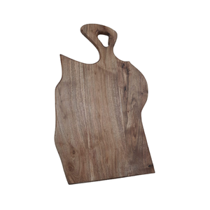 Planche à découper en bois d'acacia de forme rectangulaire personnalisée 25x45cm en stock pour une utilisation en cuisine Emballage OEM avec logo Emballage en une seule pièce - Product Image 6