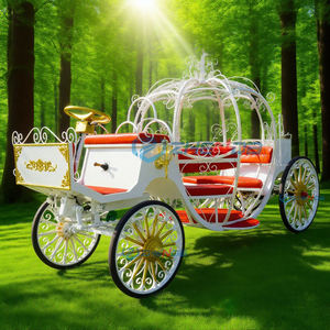 Wagons électriques à citrouille à prix réduits chariots de calèche royaux et transport <span class=keywords><strong>spécial</strong></span> tiré par des <span class=keywords><strong>chevaux</strong></span> - Product Image 4