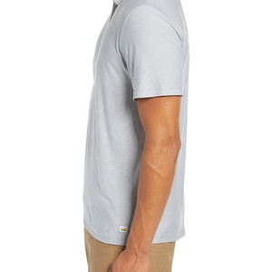 Custom Solid Color 100% Cotton Canvas Men's Short Sleeve for Shirt Casual Quick Dry with Digital Printing - Product Image 6