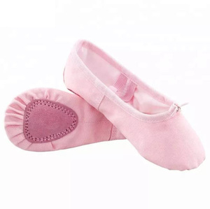 Zapatos de Ballet de lona elástica para mujer, zapatillas de baile, suela dividida para niña - Product Image 5