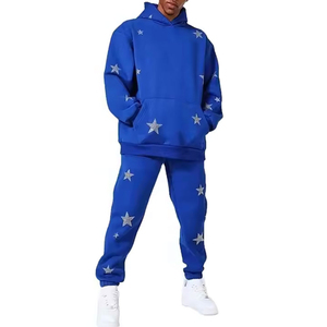 Solid Color Adult Size <b>Rhinestone</b> Tracksuits Street Wear Customized Size Latest Design Men <b>Rhinestone</b> Tracksuits - Product Image 5