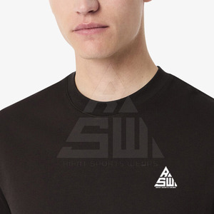 T-shirt pour homme sur mesure, grande taille, polyester/coton, respirant, écologique, coupe classique, manches courtes décontractées - Product Image 2